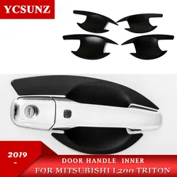 Door Handle Bowl Inner For Mitsubishi L200 Triton 2015 2016 2017 2018 2019 2020 2021 2022 Double Cabin Accessories