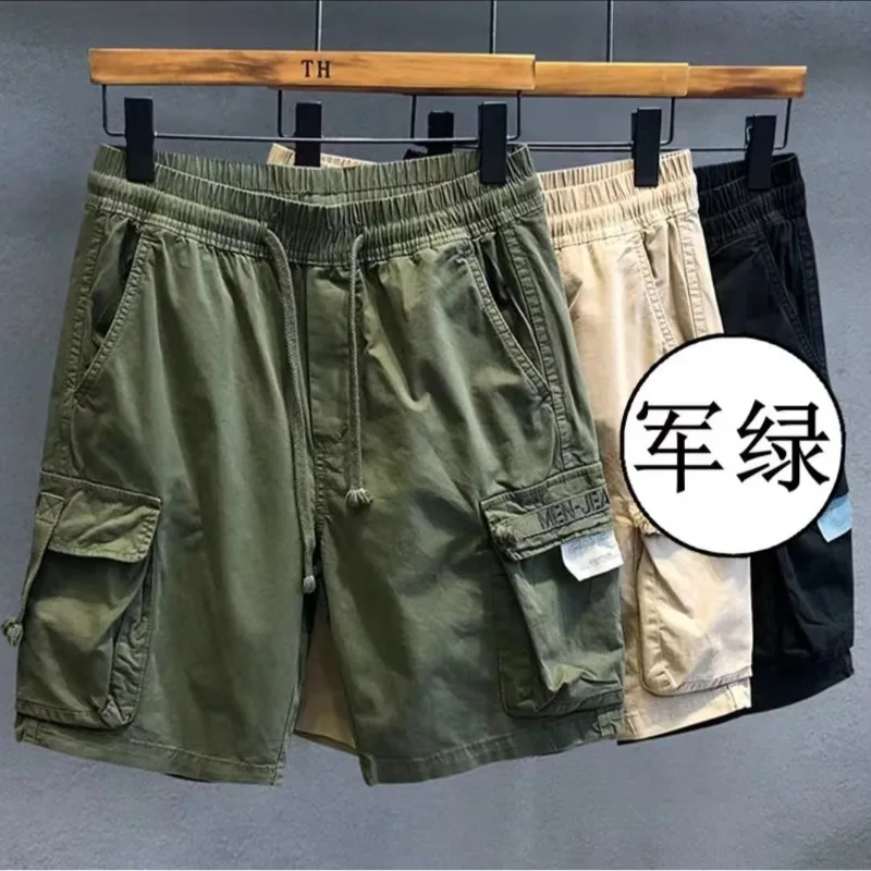 New Men\'s Cargo Shorts Sweatpants Summer Cotton Sports Short Pants Fashionable Men\'s Clothing