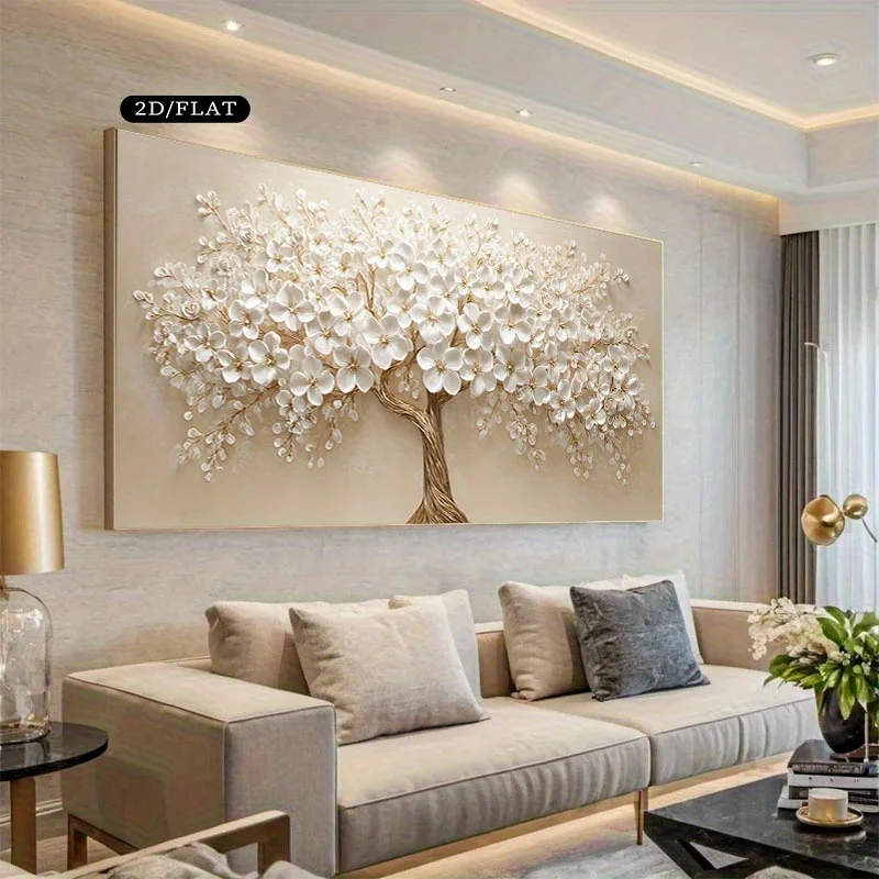 

Modern Minimalist Japanese Floral Poster, Living Room & Bedroom Decor, Housewarming Gift, Home Accent, Texture Effect, 2D Flat