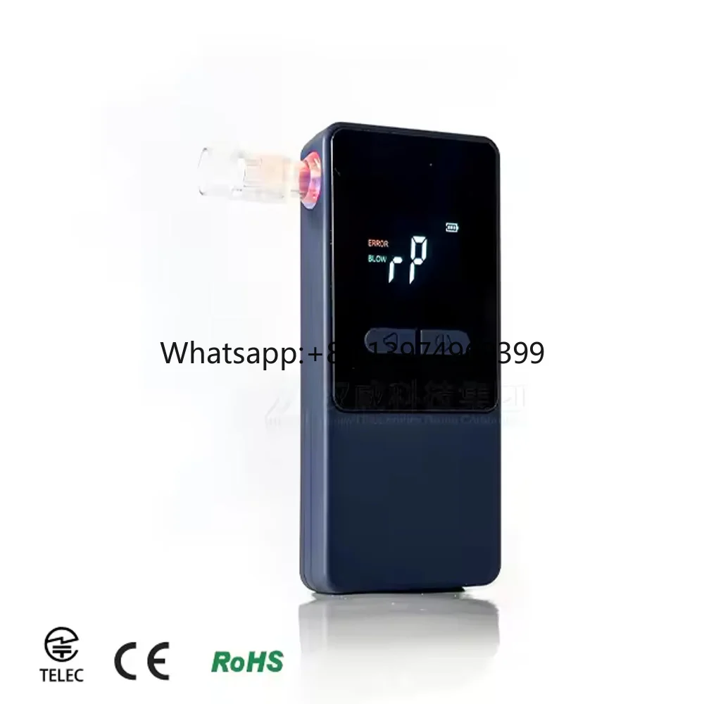 Portable Alcohol  Detector LCD Screen Unlimited Data Saving Digital Mobile App Support Fuel Cell Sensor Alcohol  Tester