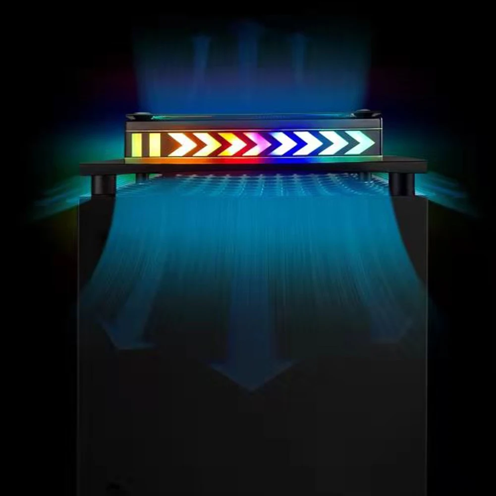 مروحة تبريد علوية لمكافحة الغبار شبكة معدنية مروحة نظام التبريد الخارجي مروحة تبريد علوية ل Xbox series esx وحدة التحكم الوقوف مع ضوء RGB