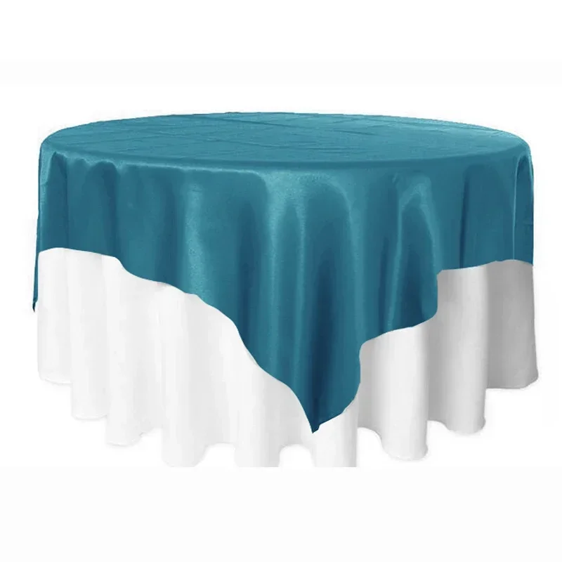 2PC Tablecloth Cover Tablecloth White Red Blue Gold Solid Color Upscale Smooth Table Co Table Cloth for Wedding Party