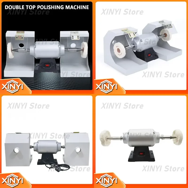 for 220V 550W Double Top Polishing Machine Oral Grinding Lab for Jewelry Polishing Burnishing Casting