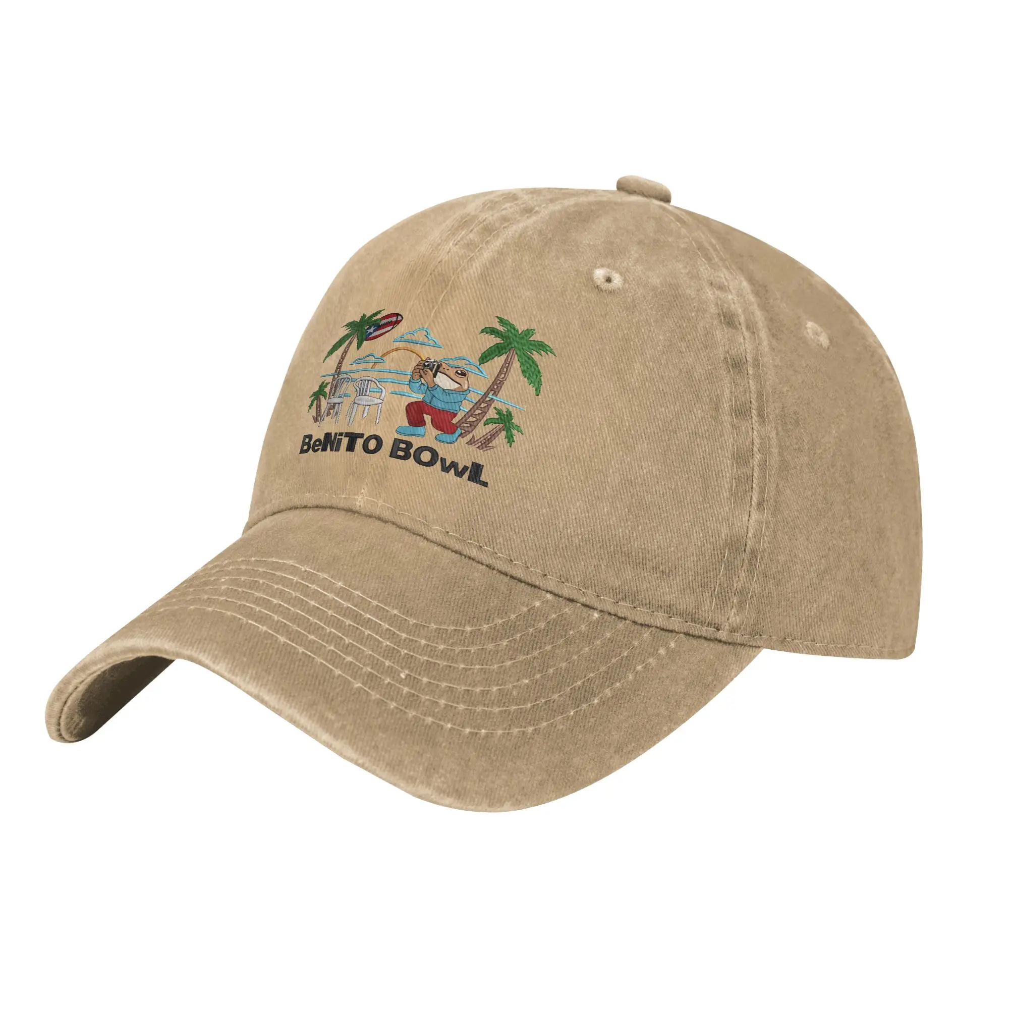 Here For The Benito Bad Bunny, Puerto Rican Football Baseball Caps Distressed Denim Washed Snapback Cap Adjustable Caps Hat
