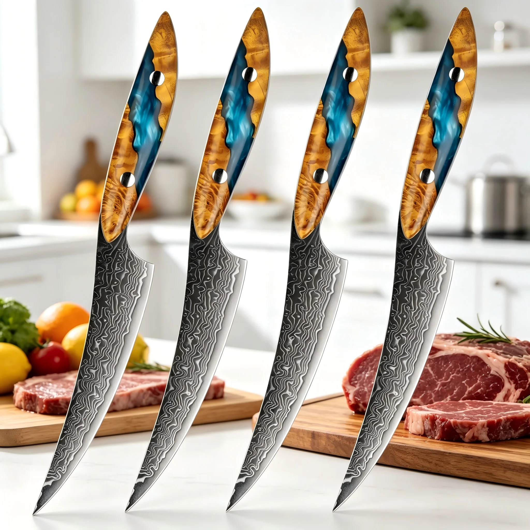 cuchillos-para-carne-xituo-1-4-piezas-de-acero-de-damasco-afilados-cuchillo-multiusos-japones-de-5-pulgadas-para-cocinar-mango-de-resina-y-madera-estabilizada