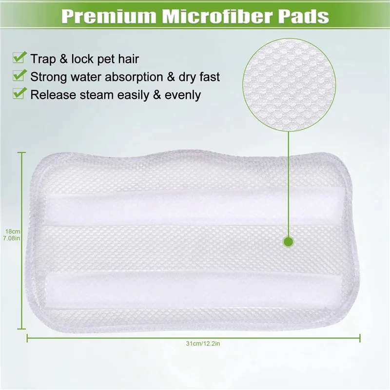 4 Pack Stoom Mop Pads Vervanging Voor S3101 S3202 S3250 Wasbaar Reinigingskussen Steamer Pad Voor Harde Vloeren