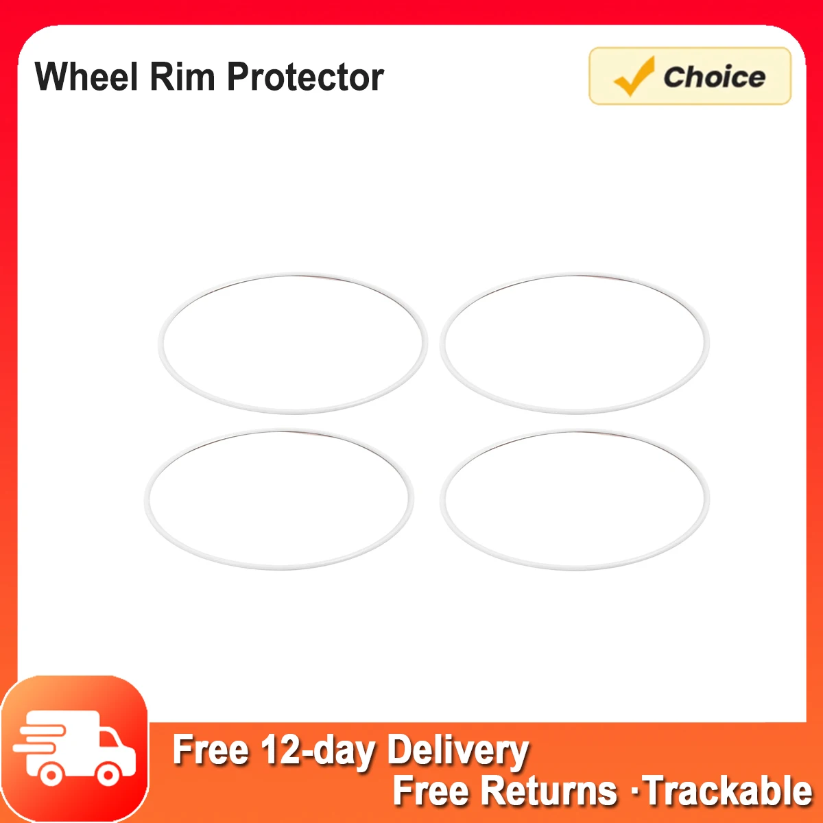 

4pcs Wheel Rim Protector 19 Inch Aluminum Alloy Sporty Look Oxidation Resistant Wheel Rim Protector Ring Anti Scratch for Cars