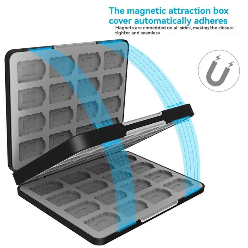 【Ostatnia szansa!】Etui do przechowywania kart gier dla Switch 2 dla Switch Lite OLED Hard Shell z 64 miejscami na kartridże do gier i 64 Micro-SD C