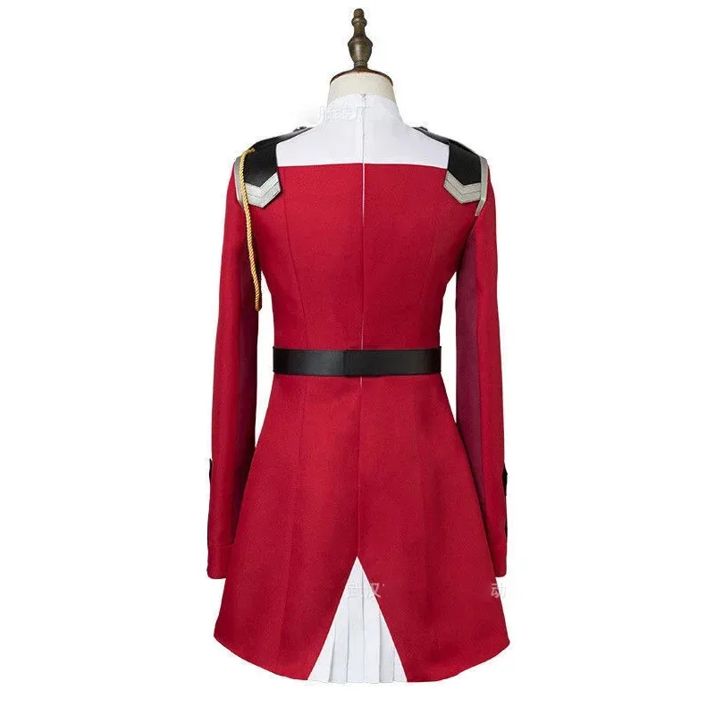 Cy02 Zero Two Косплей Костюм DARLING in the FRANXX Косплей 02, платье, униформа, костюмы, головные уборы, парик, женский костюм на Хэллоуин, платье