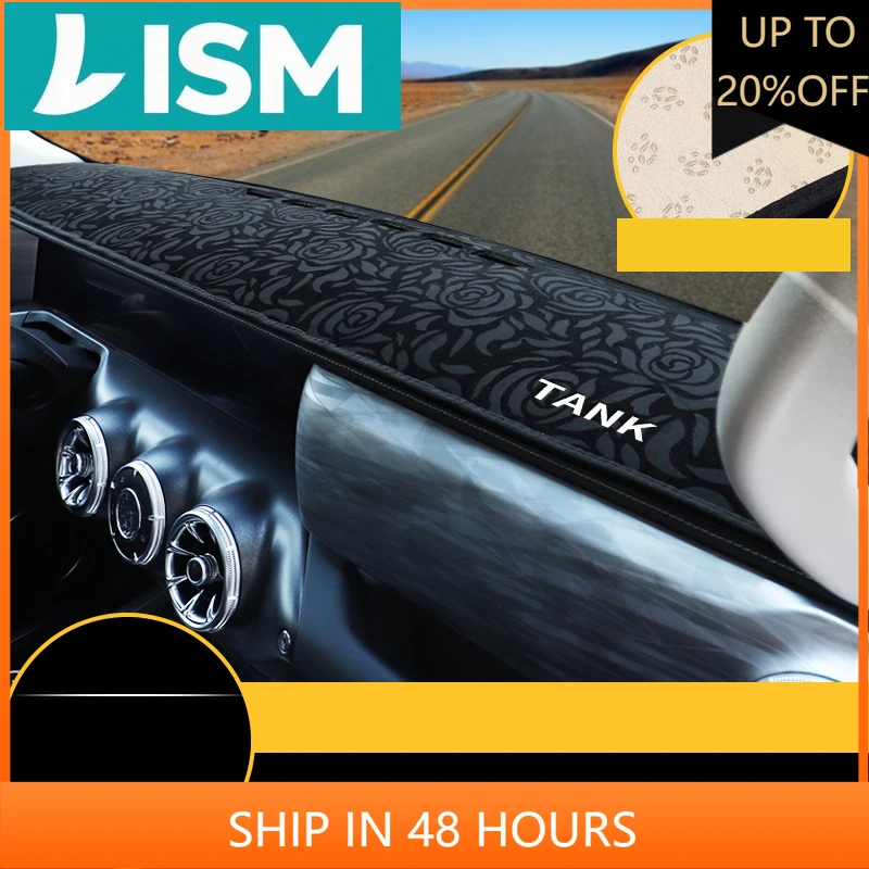 

NEW1 For Great Wall TANK 300 2021-2024 Car Styling Dash Mat Dashmat Dashboard Cover Sun Shade Dash Board Cover Carpet Accessorie