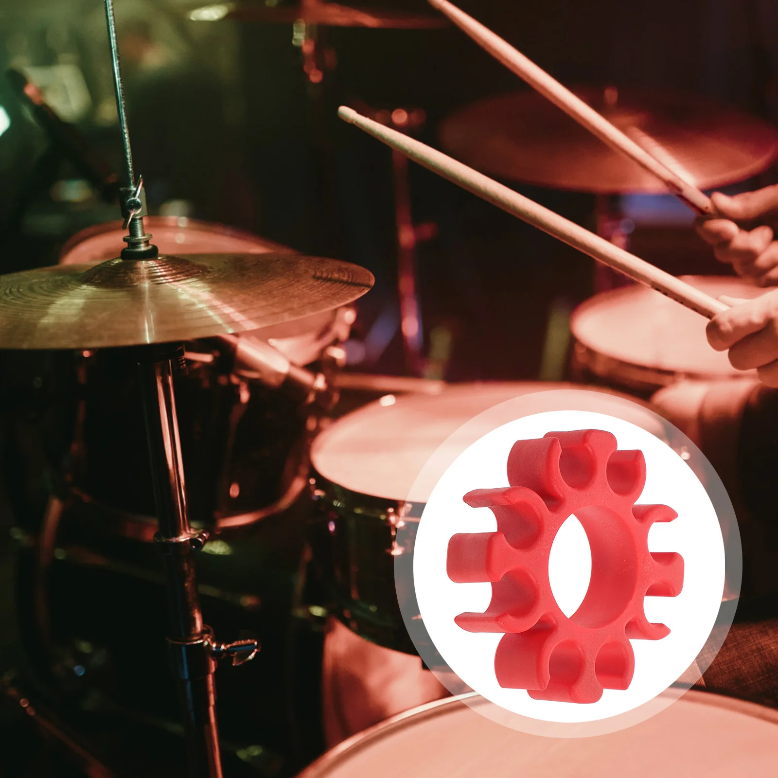 

Silicone Drumstick Holder Clip Lightweight Durable Drum Stick Clamp Convenient for 5a 7a Drumsticks Drum Stick Organizer