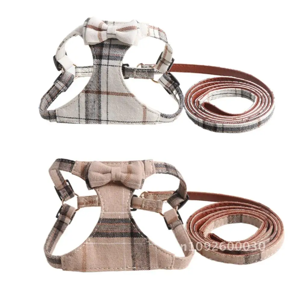 

Pet Harness Leash Set for Small Reflective Dog Adjustable Puppy Puppy Running Outdoor Dogs Harness for Vest Harness Walking Bow