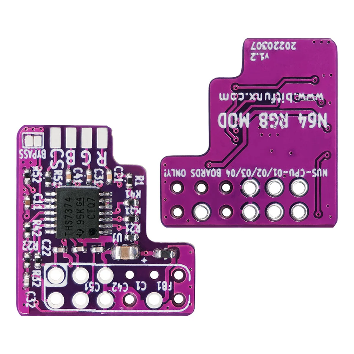 Cavo N64 RGB MOD+RGB per console N64 NTSC Chip modulo RGB per modulo di uscita RGB modificato Nintendo 64 NTSC