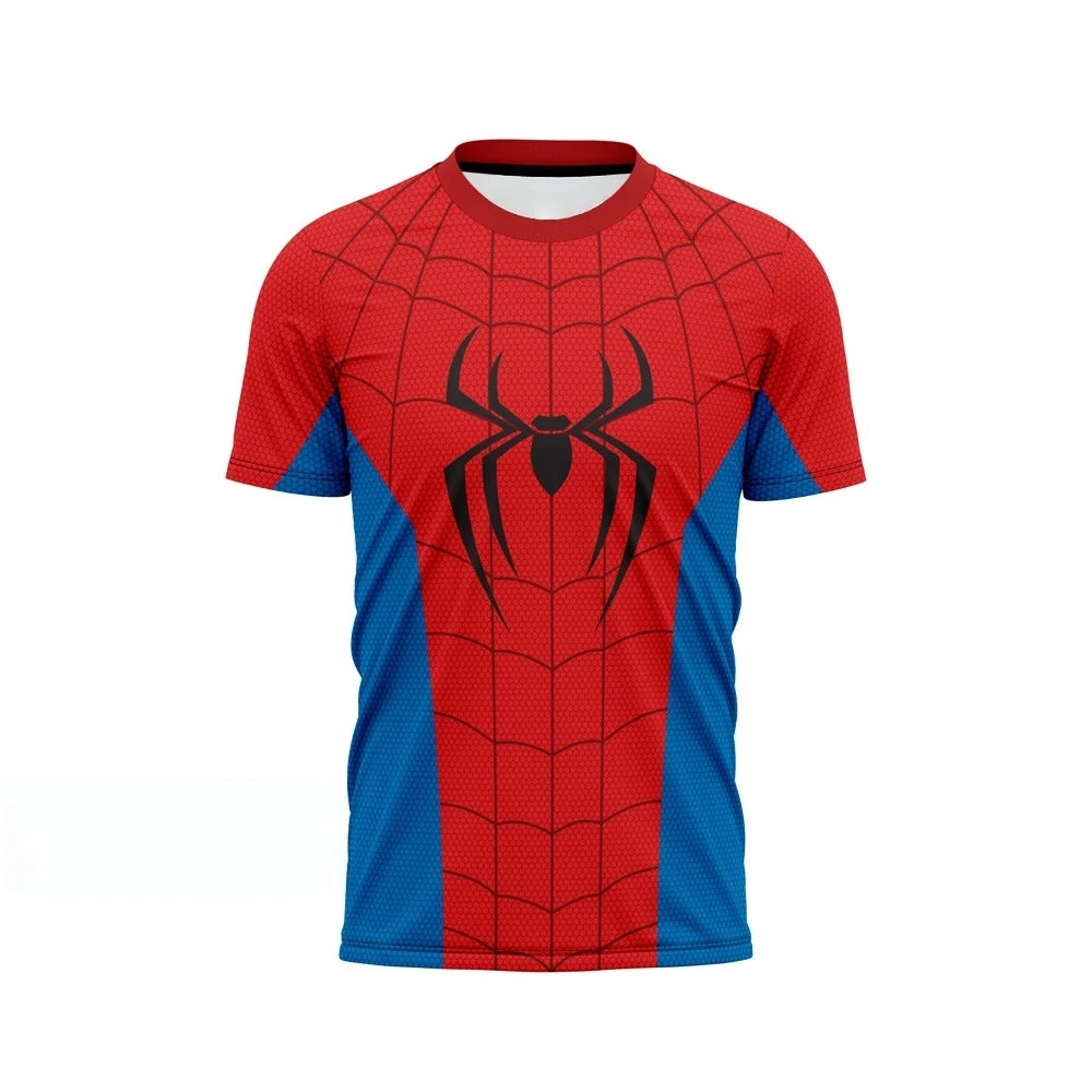 Spider Webshort Sleeved Men's Quick Drying Sports T-shirt 3D Printed Short Sleeved Gym Workout Breathable Casual Streetwear Top