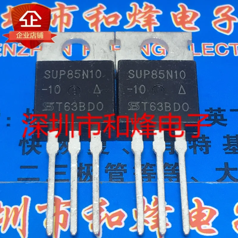 5PCS-10PCS SUP85N10-10   TO-220 100V 85A  On Stock  New And Origjnal