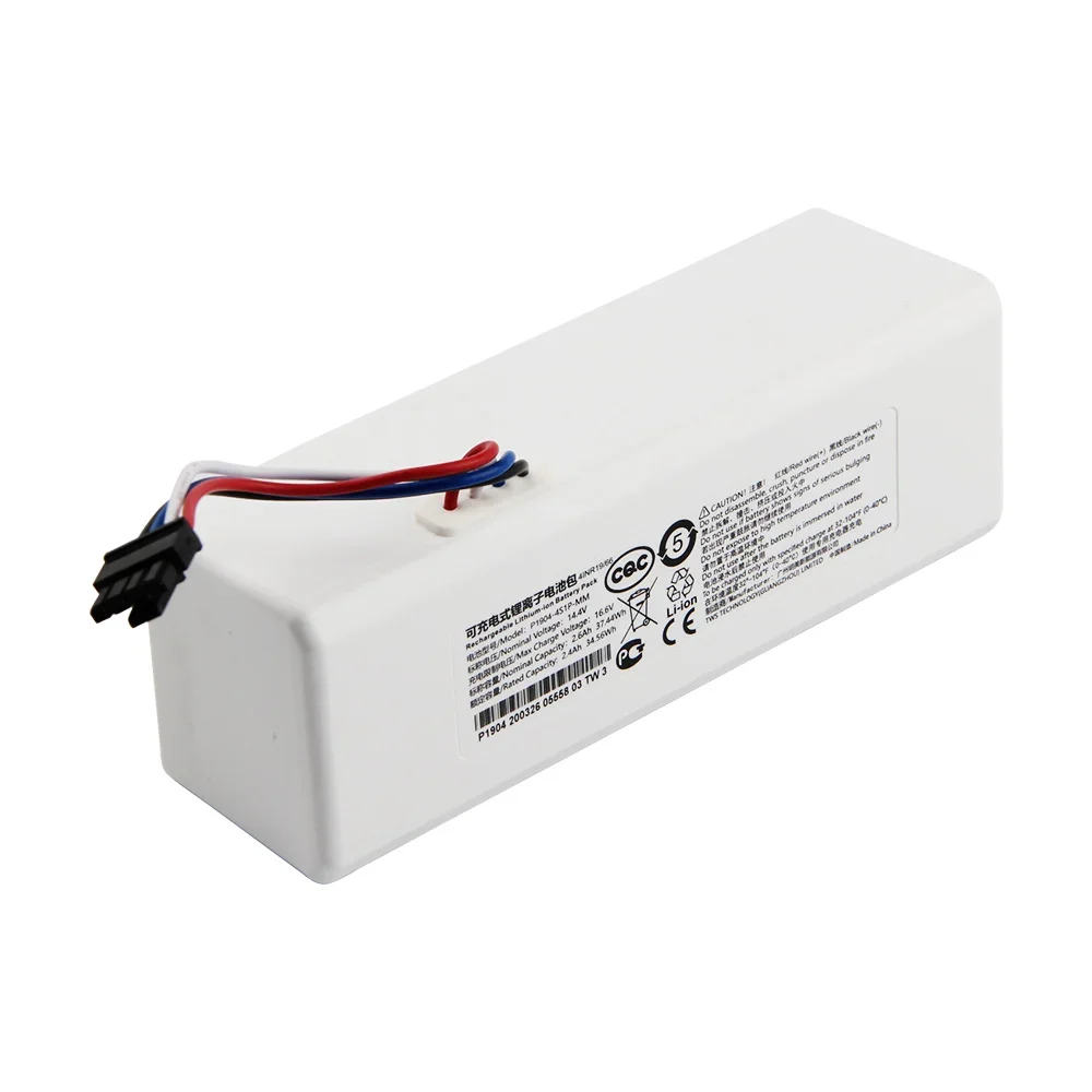 Nouvelle batterie de remplacement P1904-4S1P-MM pour Xiaomi ata jia Mi balayage vadrouille Robot aspirateur s 37,44Wh
