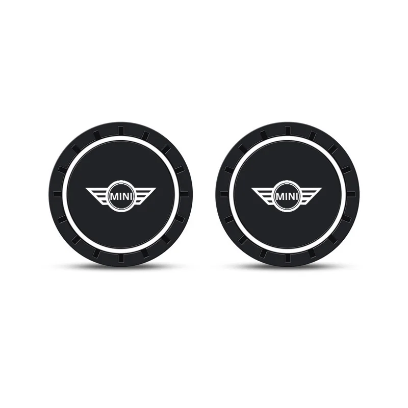 Car Anti Slip Mat Coaster Auto Water Cup Slot Pad Accessories For MINI Cooper One JCW R56 Countryman Clubman R50 R53 R55 R56 R58