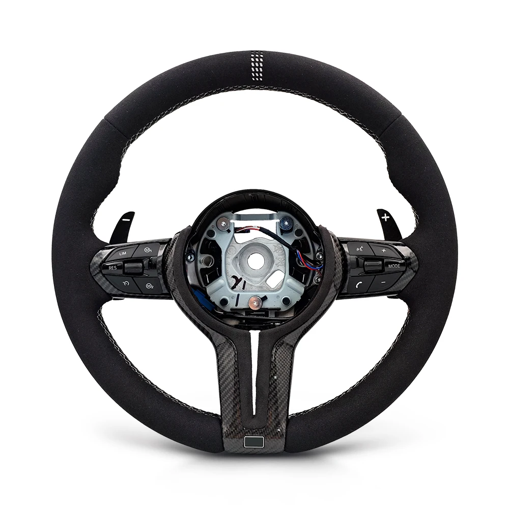 

With Magnetic Paddle Shifter CS Style Steering Wheel for BMW F10 F11 F15 F16 F20 F21 F25 F30 F31 F32 F33 F34 F36 M3 F80 F82 F90
