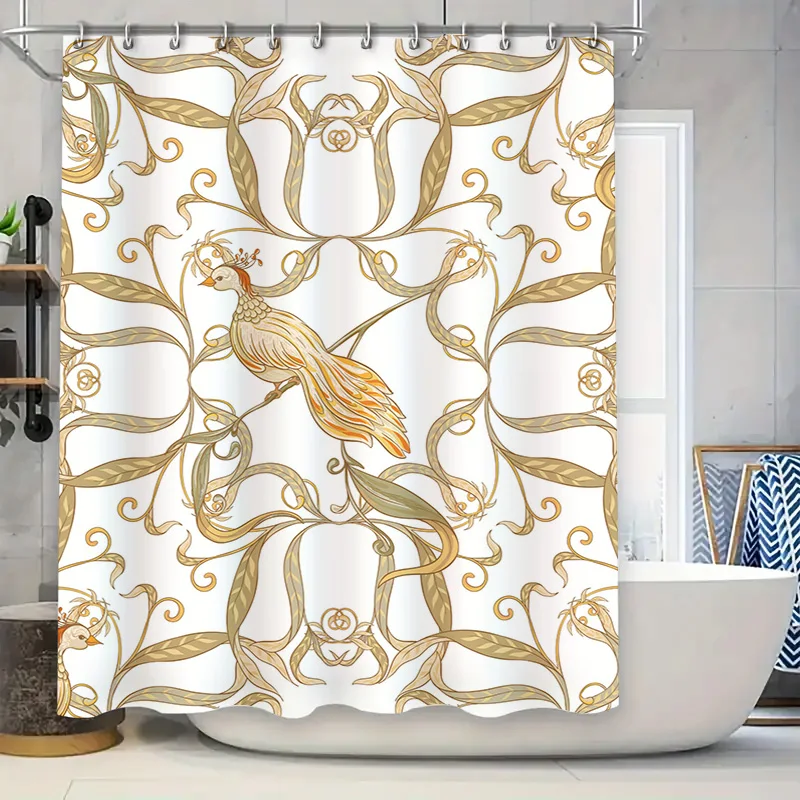 

Сине-зеленый кит, занавеска для душа, ткань, водонепроницаемый домашний декор, украшение для ванной комнаты, индивидуальный размер, современный красочный де