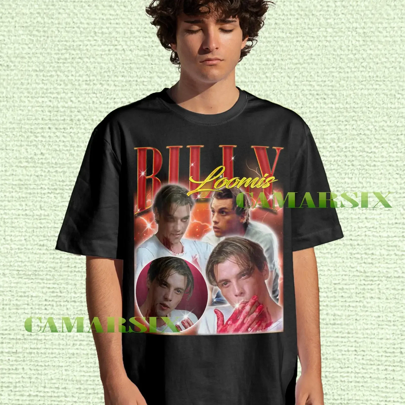 Billy loomis Vintage T Shirt Retro 90s Bootleg SweaT vintage Washed Unisex Stylish Stretched Soft fashion homme Slightly