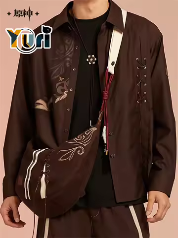 Yuri Game Genshin Impact Hu Tao Hutao Crossbody Bag For Women Men Retro Casual Messenger Daily Cosplay Props Fan Gift C YS