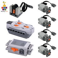 Technical MOC 88003 Power Functions Kit with 4L Motors & IR Remote Control for legoeds Building Blocks