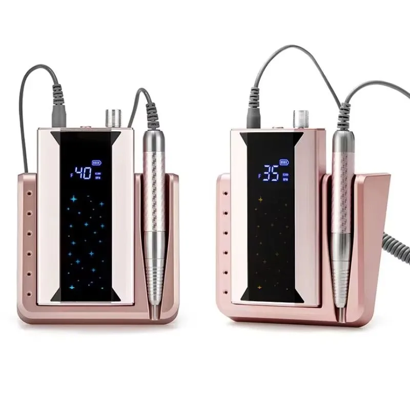 

Портативная бесщеточная машинка для маникюра 85 Вт, 40000 об/мин, с ручкой, долговечная батарея, для нейл-арта