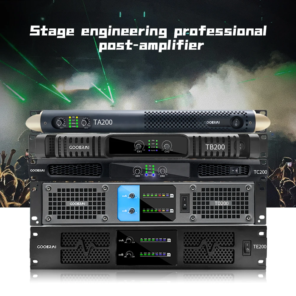 NEW Product Digital Power Amplifier Professional 4 Channel Class D Digital Power Amplifier For Home Party/Ktv Stage DJ ﻿