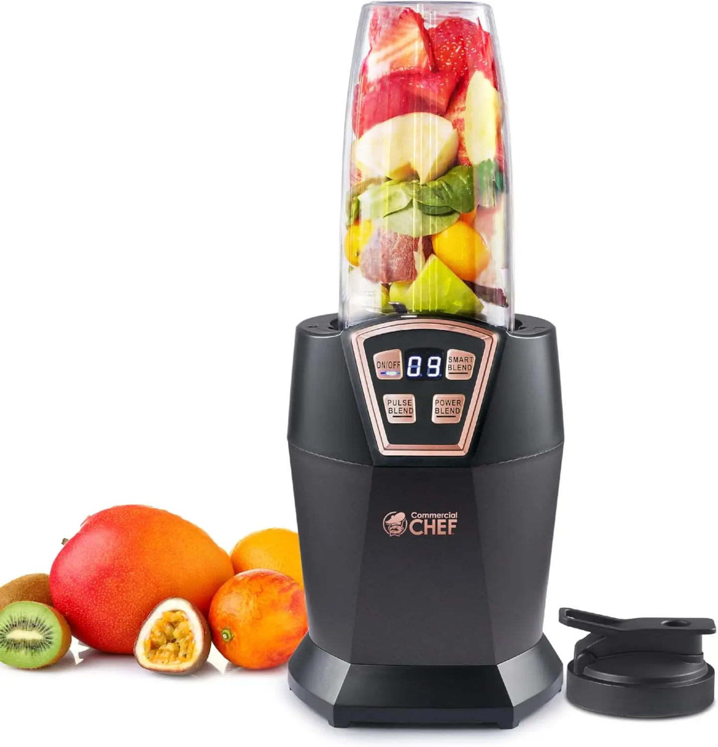 1000W Personal Blender with 3 Modes, 6 Stainless Steel Blades & LED Display – Perfect for Smoothies, Shakes, and More