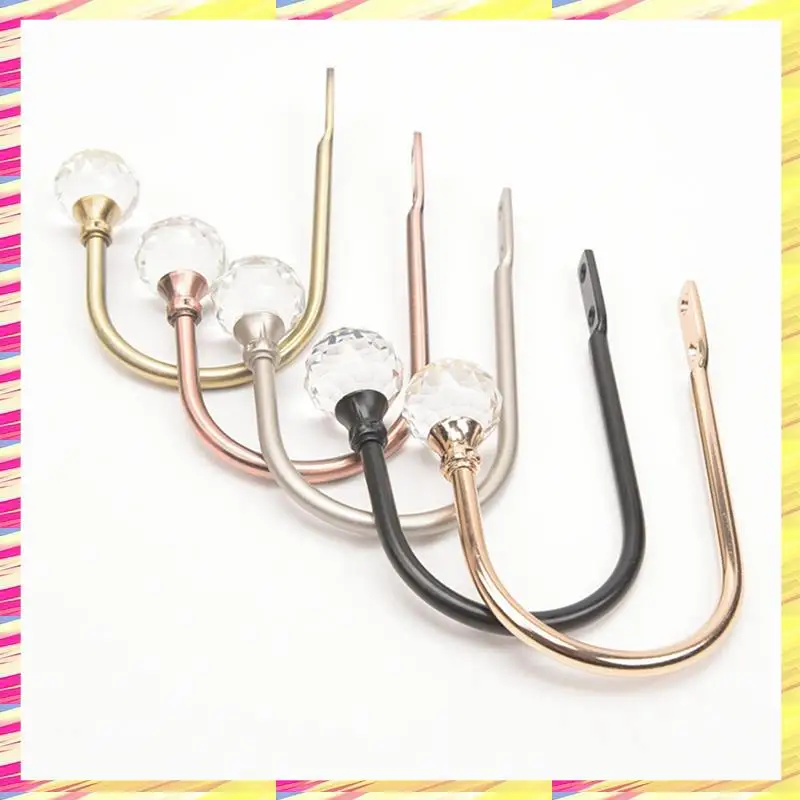 

ABJJ A Metal U Shaped Shackles Window Accessories Curtain Holdback Wall Tie Backs Hooks Hanger Home Parts Accessories