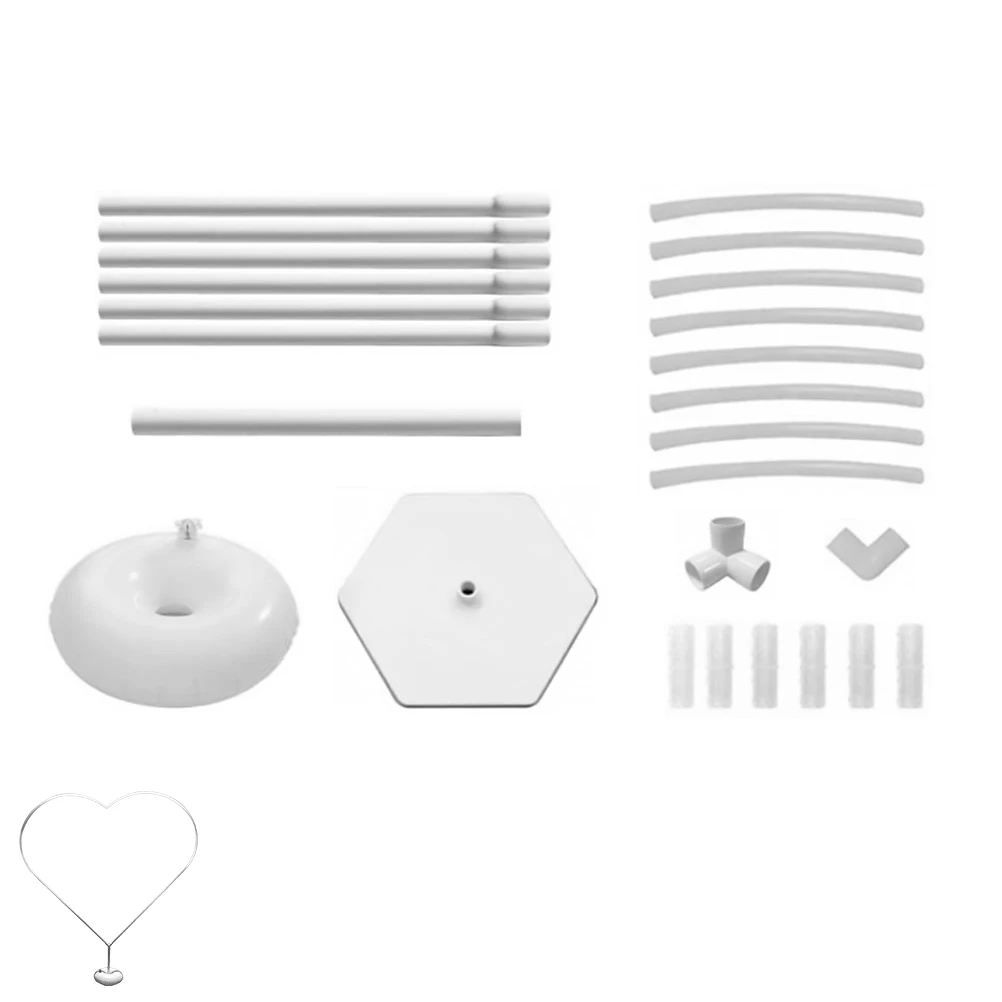 

1set 1Set Heart Shaped Balloon Arch Kit Water Base Stable Pvc Frame For Wedding Party Decor Balloon Garland Stand Event
