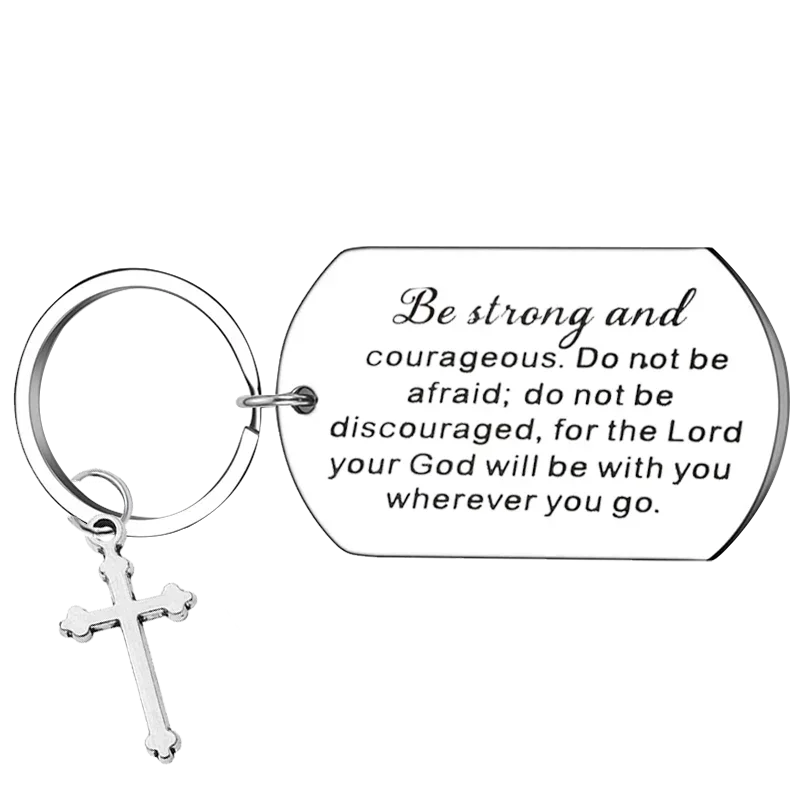 Christian Gifts Keychain Inspirational Bible Verse Key Chain Pendant Religious Gift