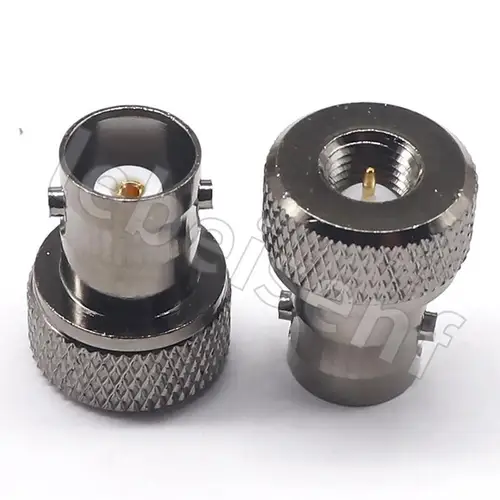 Imagen 2 del producto Adaptador de latón SMA hembra a BNC macho para Radio Baofeng, UV-5R, UV-5RA, UV-5RB, UV-5RC, adaptadores de antena bnc a sma