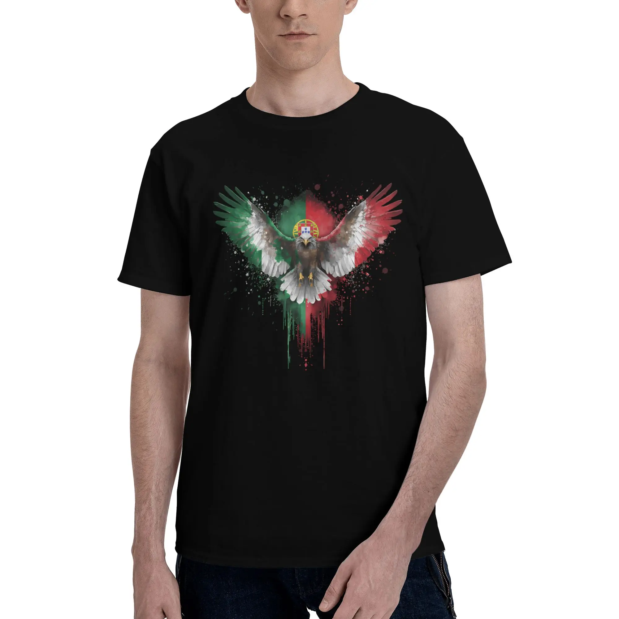 Portuguese Pride Portuguese Roots  Funny 100% Cotton T-Shirt Portuguese Flag Tops Tees For Men