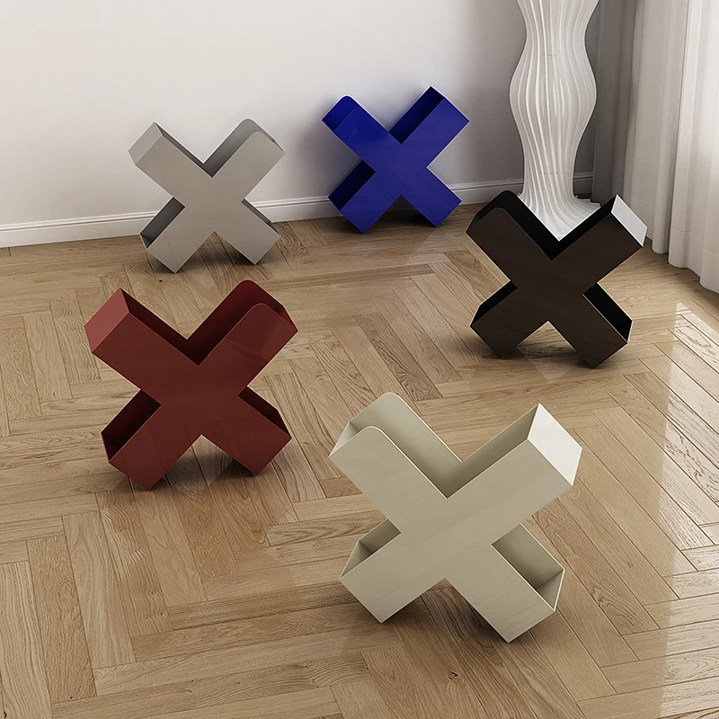 

Nordic Living Room Creative Mini Bookshelf Internet Celebrity Simple Sofa Side Table Storage Magazine Rack Light Luxury