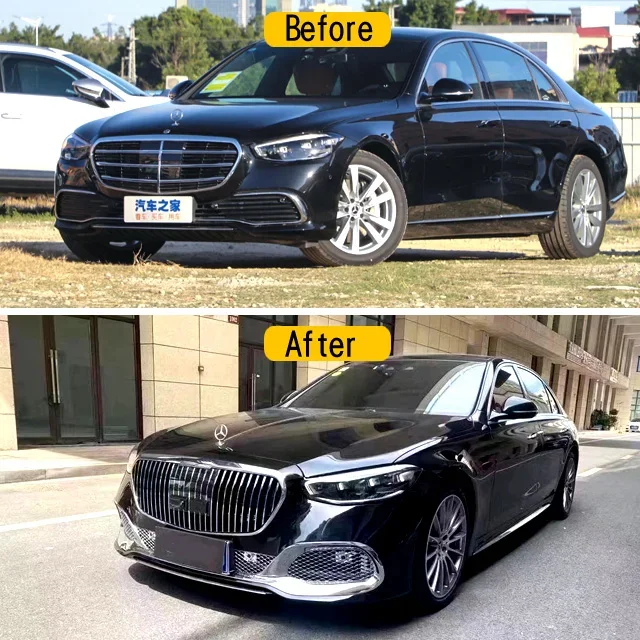 2021/2022 W223 S Class Upgrade To May bach bodykit w222 body kit may bach style for  s-class w222 bodyk