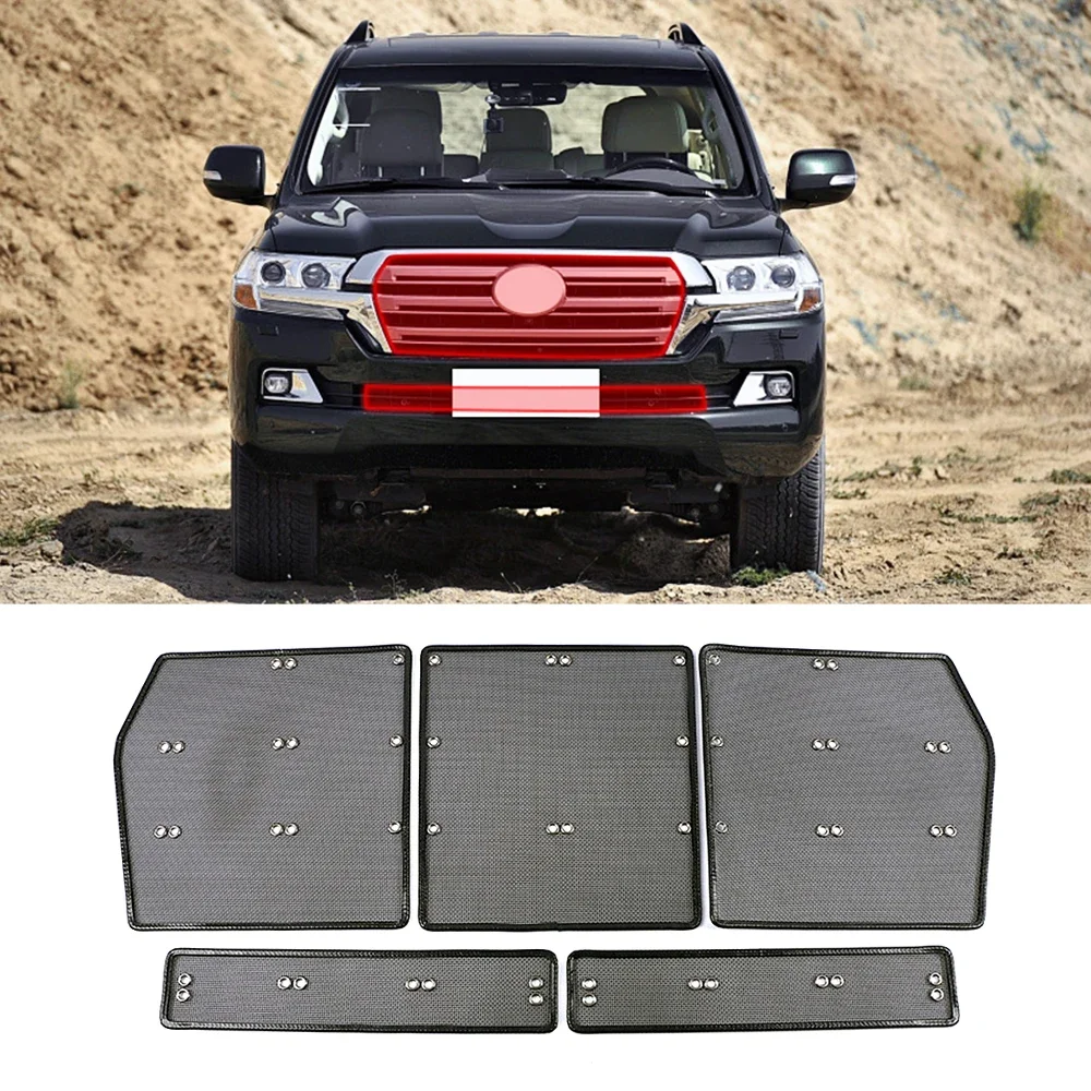 For Toyota Land Cruiser 200 J200 2016-2020 Front Grille Insect Net Radiator Condenser Protective Cover Anti Insect Sand Mesh