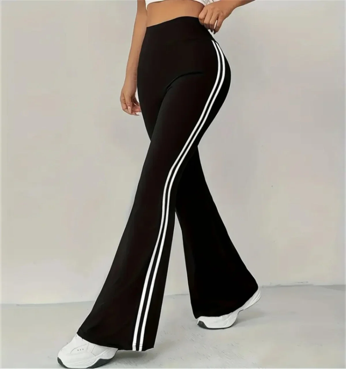 Women's Slim Casual Flare Pants Hight Waist Fashin Micro Pull Trousers  Spring Summen Female Outfit Pant Street Chic Clothes