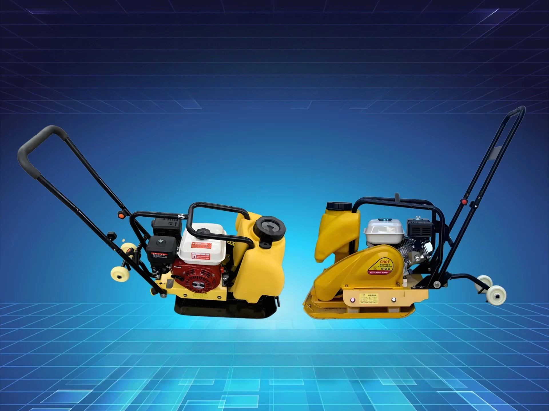 Two-way Driving Plate Compactor Engine EPA Certification Soil Asphalt Vibrating Earth Thickening Plate Compactor