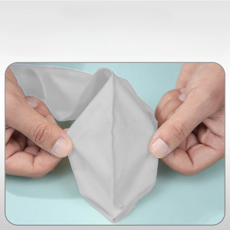 1 Piece Flannel Bb Clarinet Curved Neck Cleaning Cloth Inner  Chamber Absorbent Cleaning Wipe Cloth