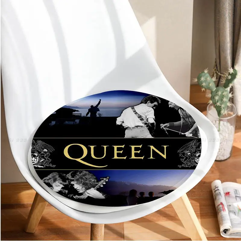 Bohemian Rhapsody Queen Freddie Mercury Musical Art Seat Cushion Office Dining Stool Pad Sponge Sofa Mat Outdoor Garden Cushions