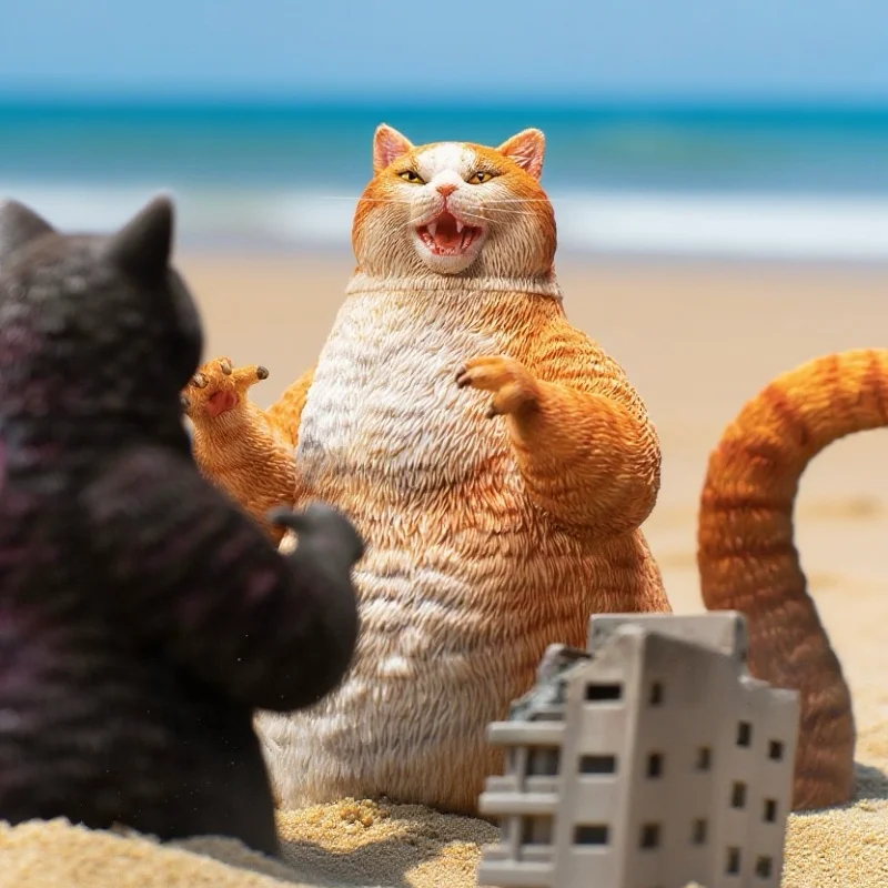 オリジナル JXK Gosmeow 恐竜形態学手作りアニメフィギュア動物モデル猫置物デスクトップかわいい子供ユニークなおもちゃギフト