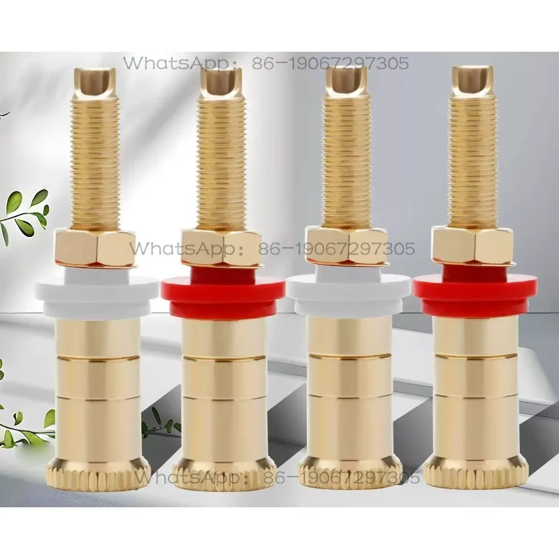 Terminal Posts: Speaker Base with Sand Gold-plated Speaker Base, Long Terminal Posts