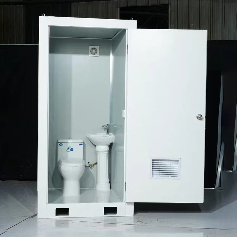 Picture 3: 2026 Prefabricated Outdoor Bathrooms Modular Portable Worker Sanitation Toilet and Shower Room Mobile Construction Site Restroom