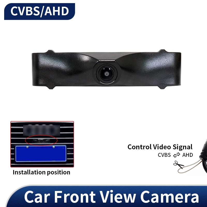 AHD Car Front View Camera visione notturna impermeabile griglia anteriore fotocamera per Audi A6 A6L C7 C8 4G Avant 2012 ~ 2018