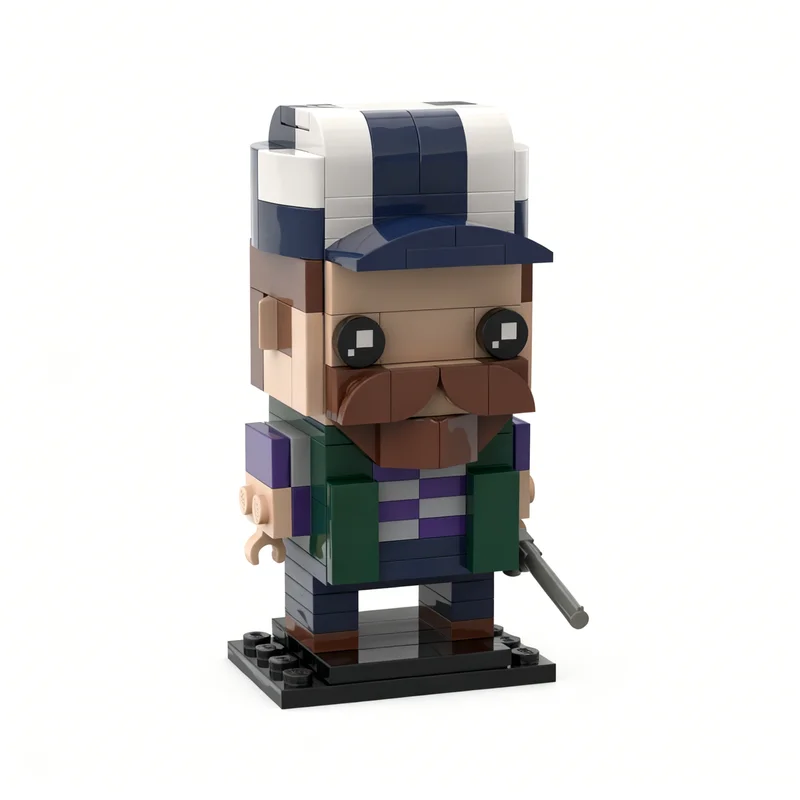 139pcs MOC Bobby Singer Supernatural BrickHeadz Model Building Blocks Christmas Gift Toy Brick Birthday Art Craft Collection