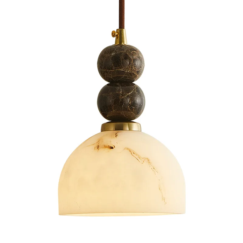 Marble bedroom bedside chandelier light luxury imitation marble homestay restaurant bar lamp