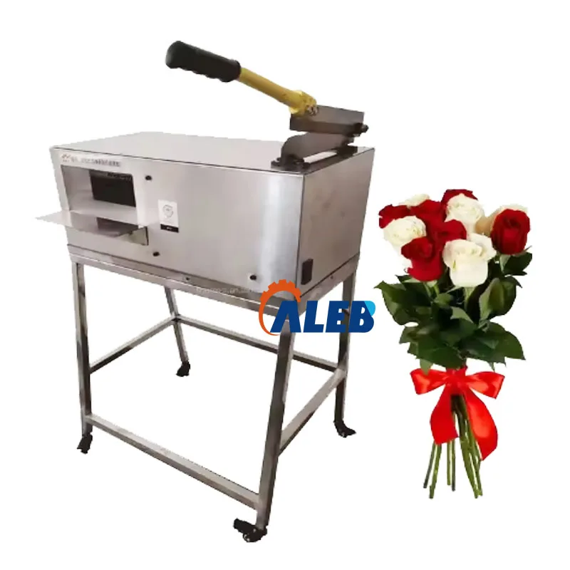 Flower Leaf Thorn Removal Machine  Flower Rose Leaf Removing Machine