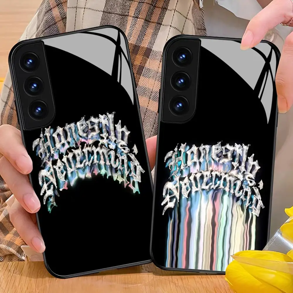 Coque de téléphone N-nevermind New Album Drake pour Samsung Galaxy S24 S26 S25 S23 S22 S21 S20 FE Edge Plus Ultra en verre noir C