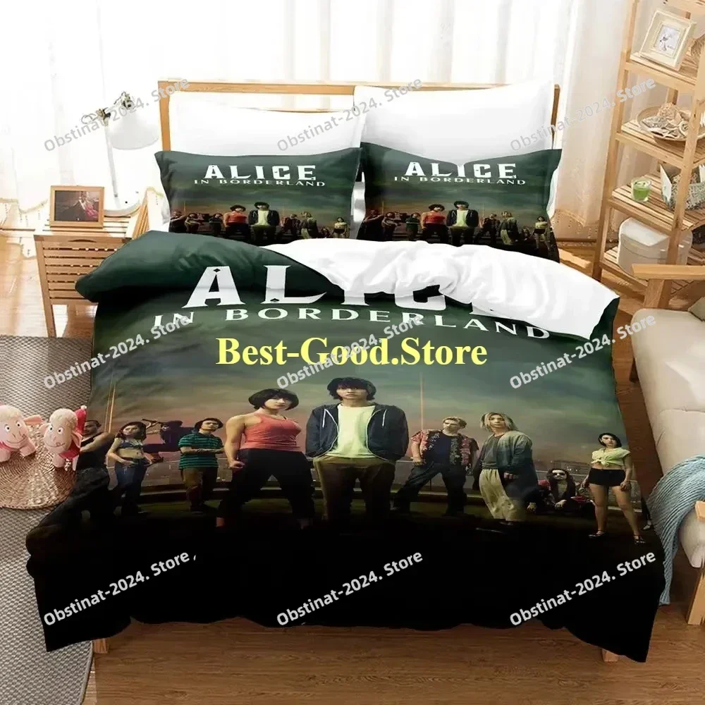 

Alice in Borderland Season 2 Bedding Set Single Twin Full Queen King Size Bed Set Aldult Kid Bedroom Duvetcover Sets KPOP